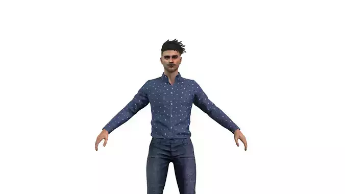 Male Figure for Animation and Games 3D model