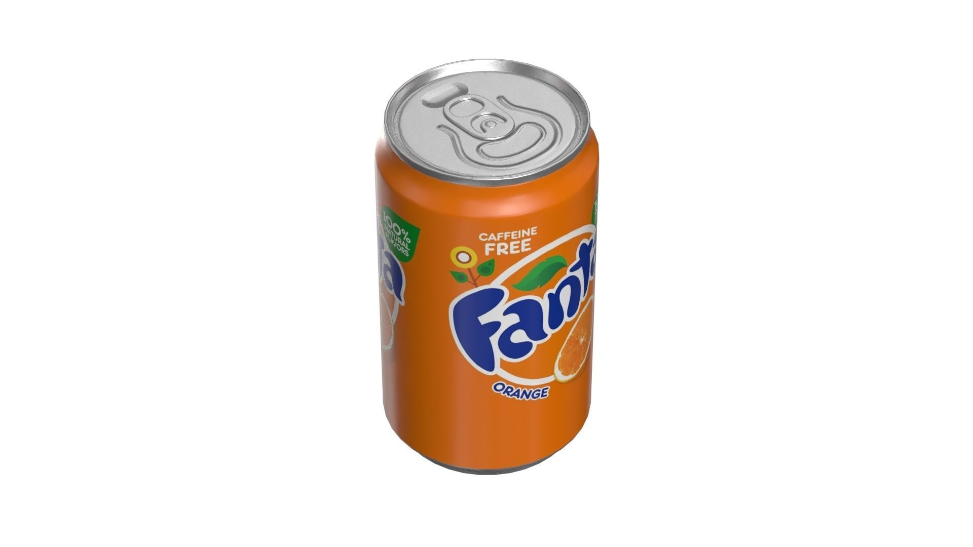 Fanta Drink Can Sleek 200ml 03 Low-poly 3D model_7