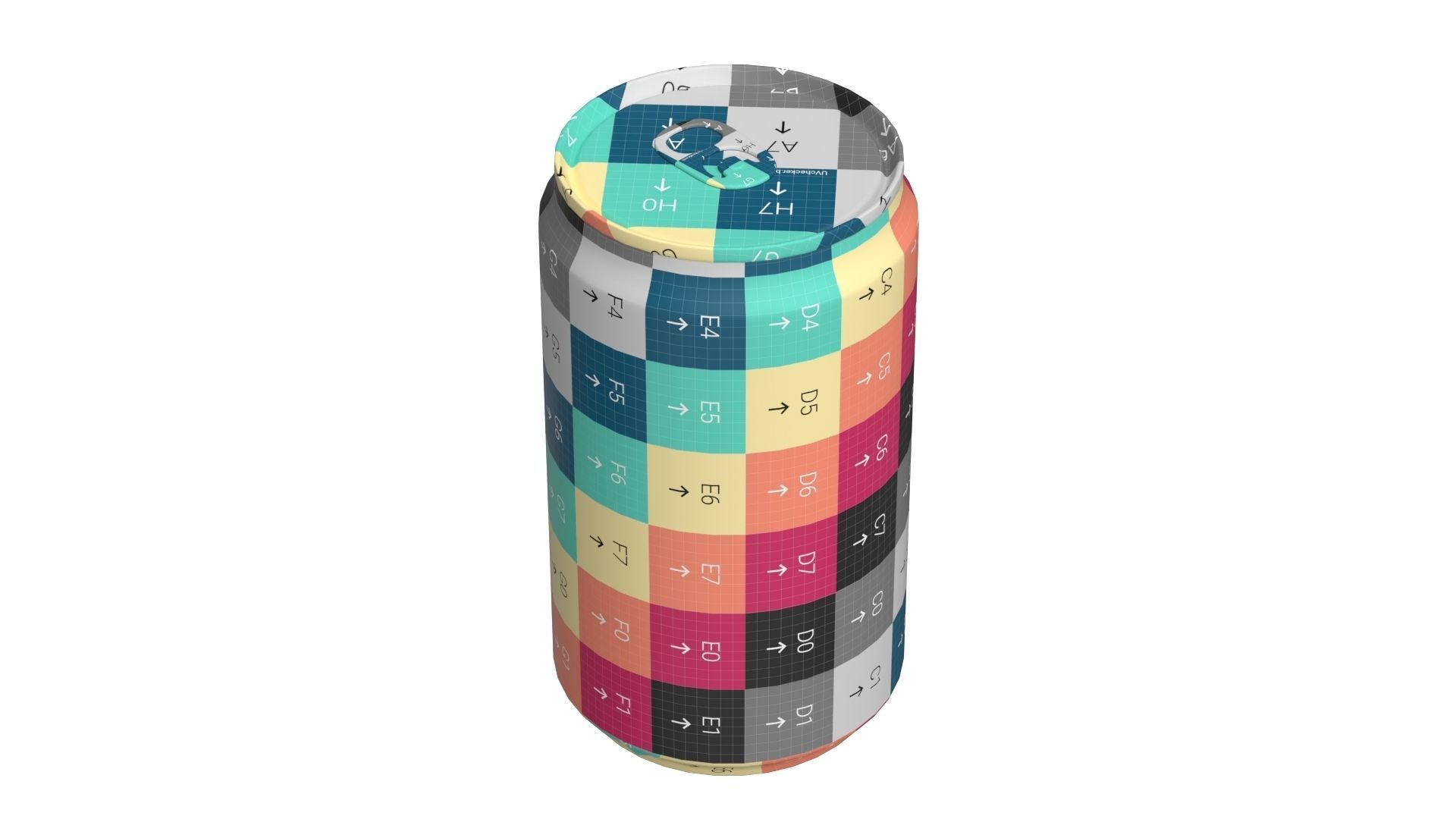 Fanta Drink Can Sleek 200ml 03 Low-poly 3D model_17