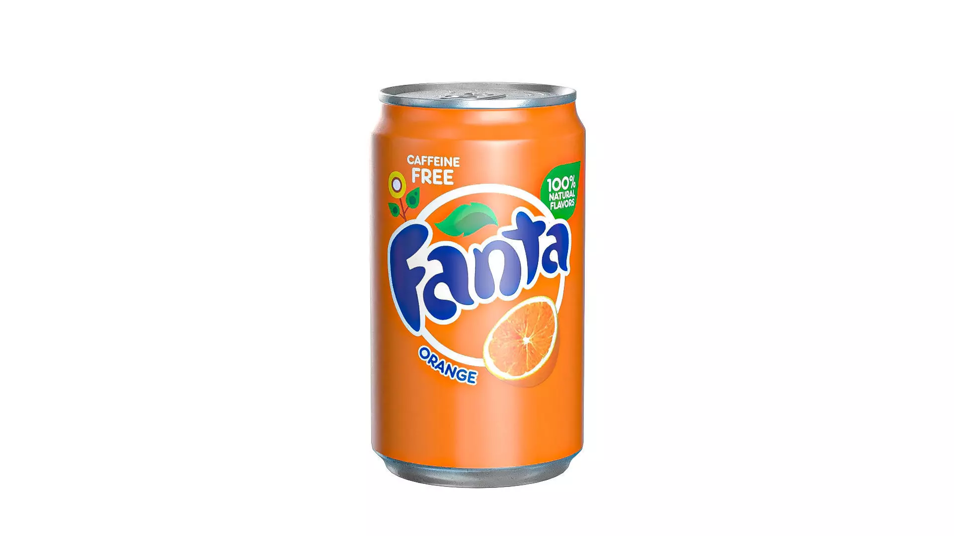 Fanta Drink Can Sleek 200ml 03 Low-poly 3D model_0