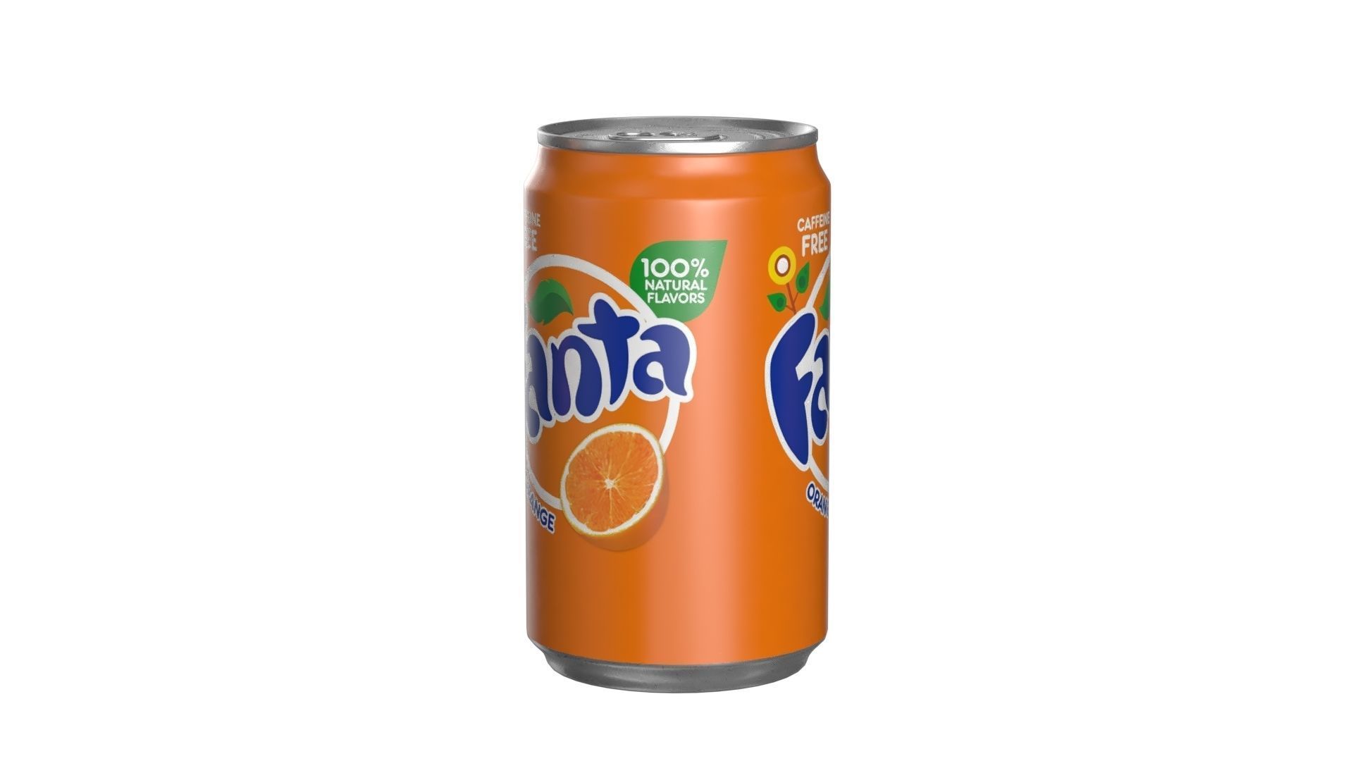 Fanta Drink Can Sleek 200ml 03 Low-poly 3D model_6