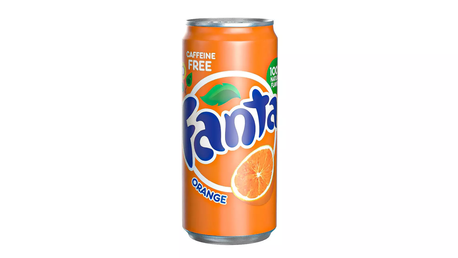Fanta Drink Can Sleek 270ml 05 Low-poly 3D model