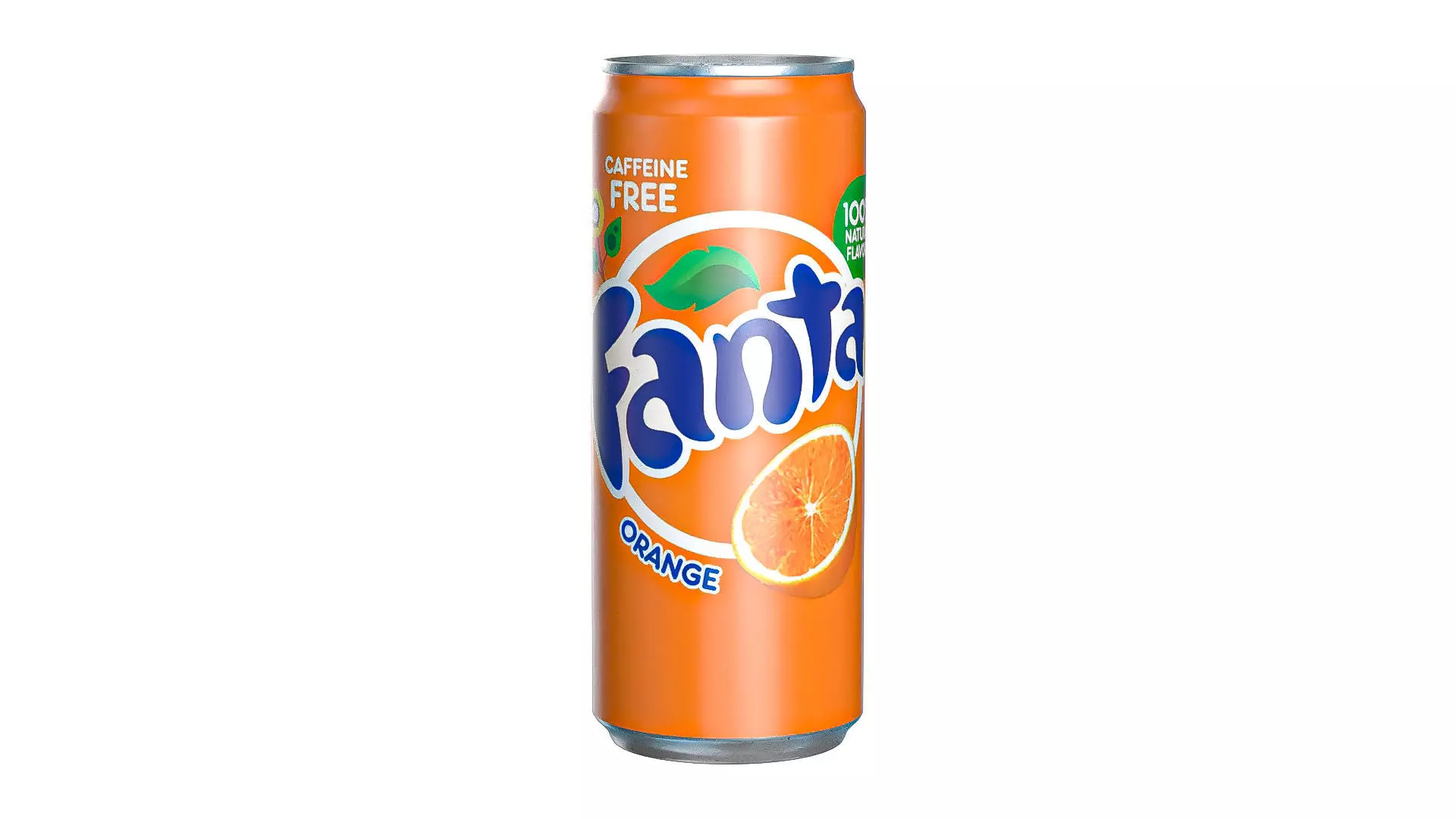 Fanta Drink Can Sleek 310ml 06 Low-poly 3D model