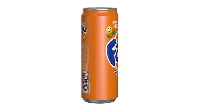 Fanta Drink Can Sleek 310ml 06 Low-poly 3D model 3