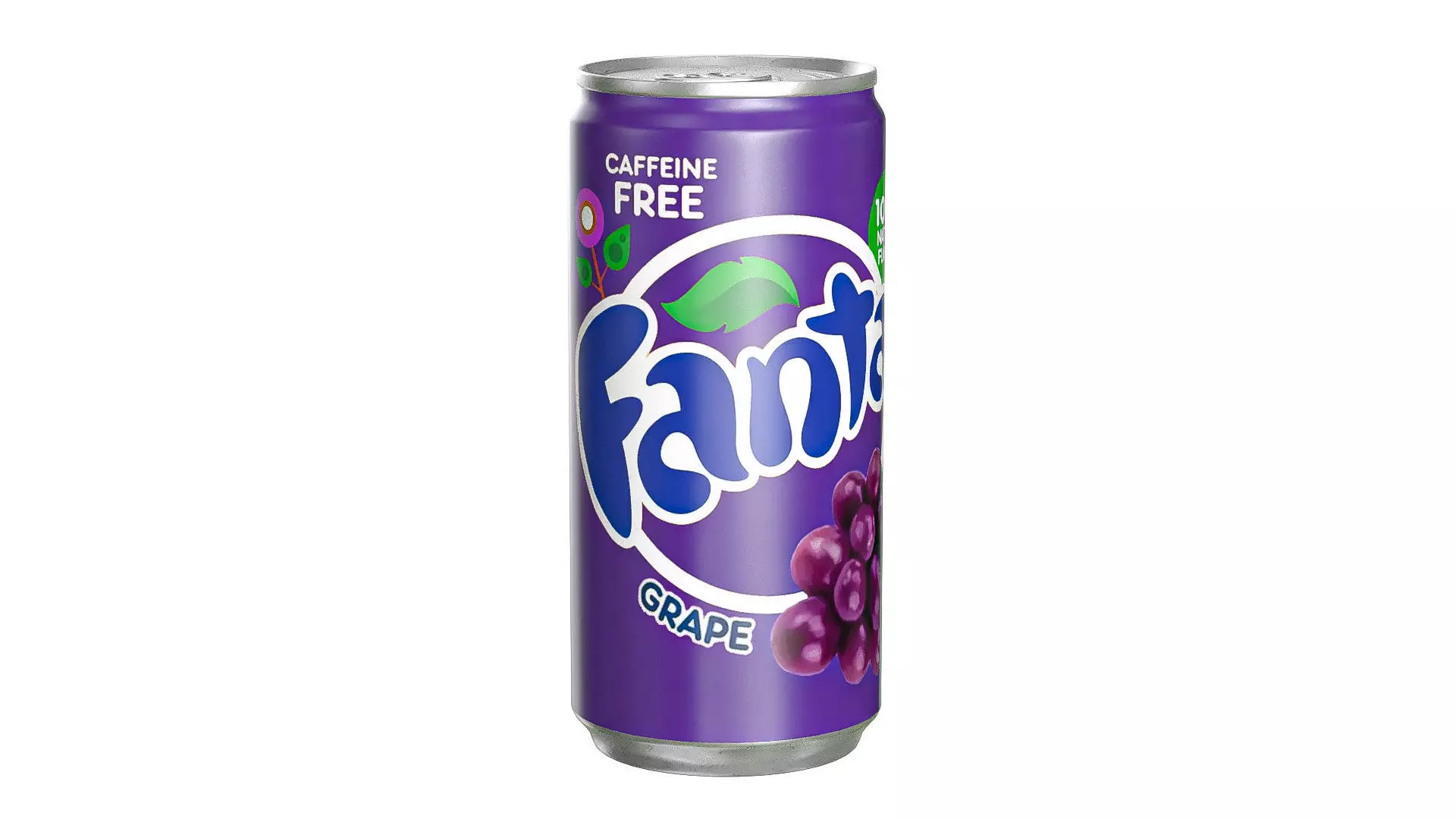 Fanta Grape Drink Can Slim 190ml 01 Low-poly 3D model