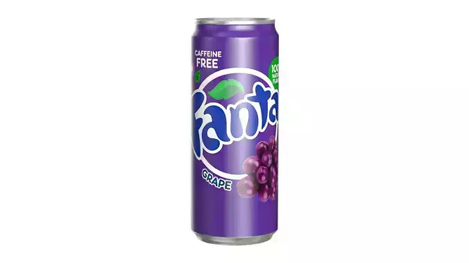 Fanta Grape Drink Can Sleek 310ml 06