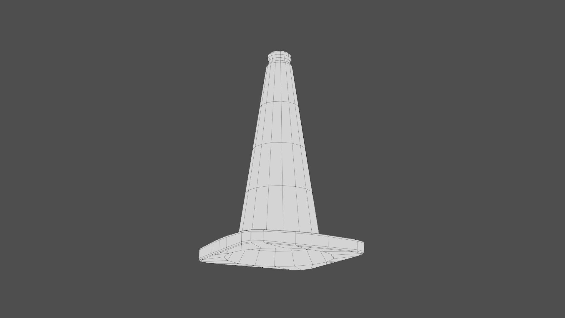 Traffic Cone PBR Game-Ready Low-poly 3D model_8