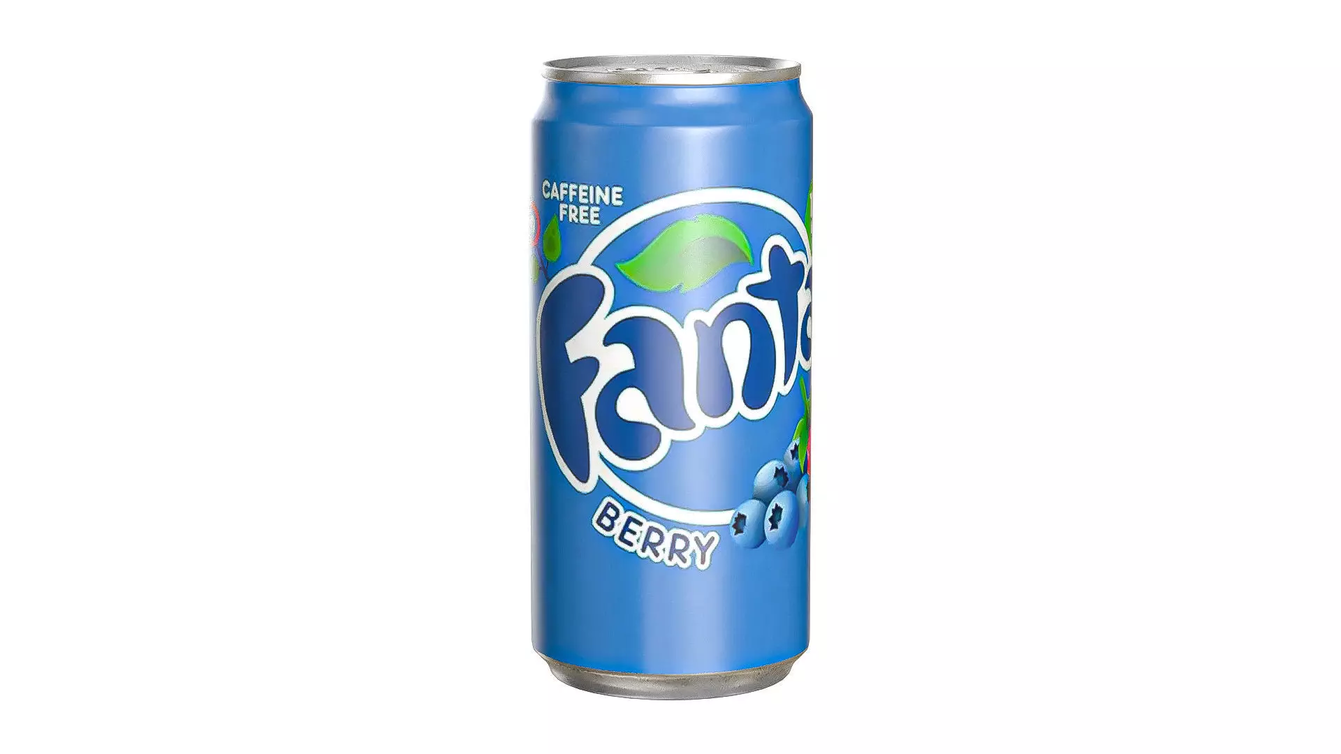 Fanta Berry Drink Can Sleek 250ml 04 Low-poly 3D model
