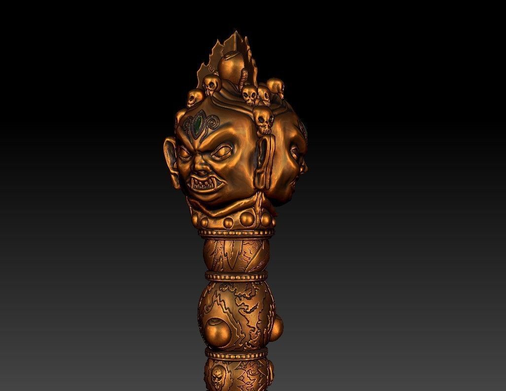 Phurba ritual dagger from Uncharted 2 3D print model_23