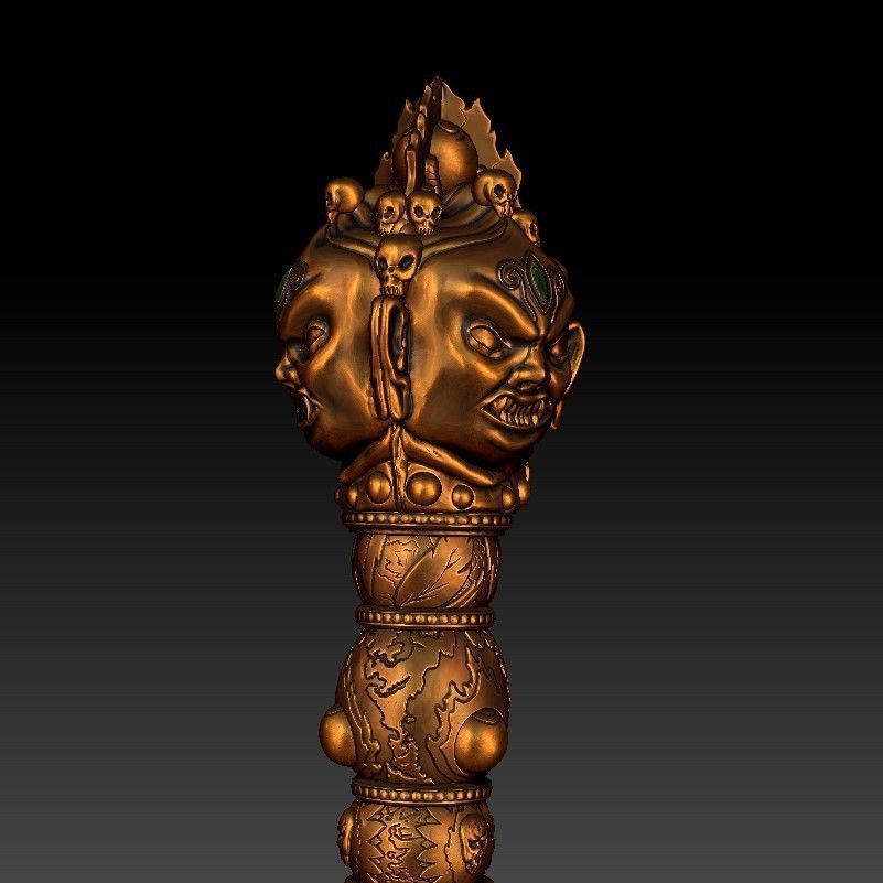 Phurba ritual dagger from Uncharted 2 3D print model_25