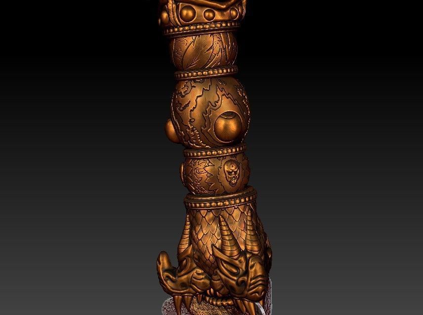 Phurba ritual dagger from Uncharted 2 3D print model_32