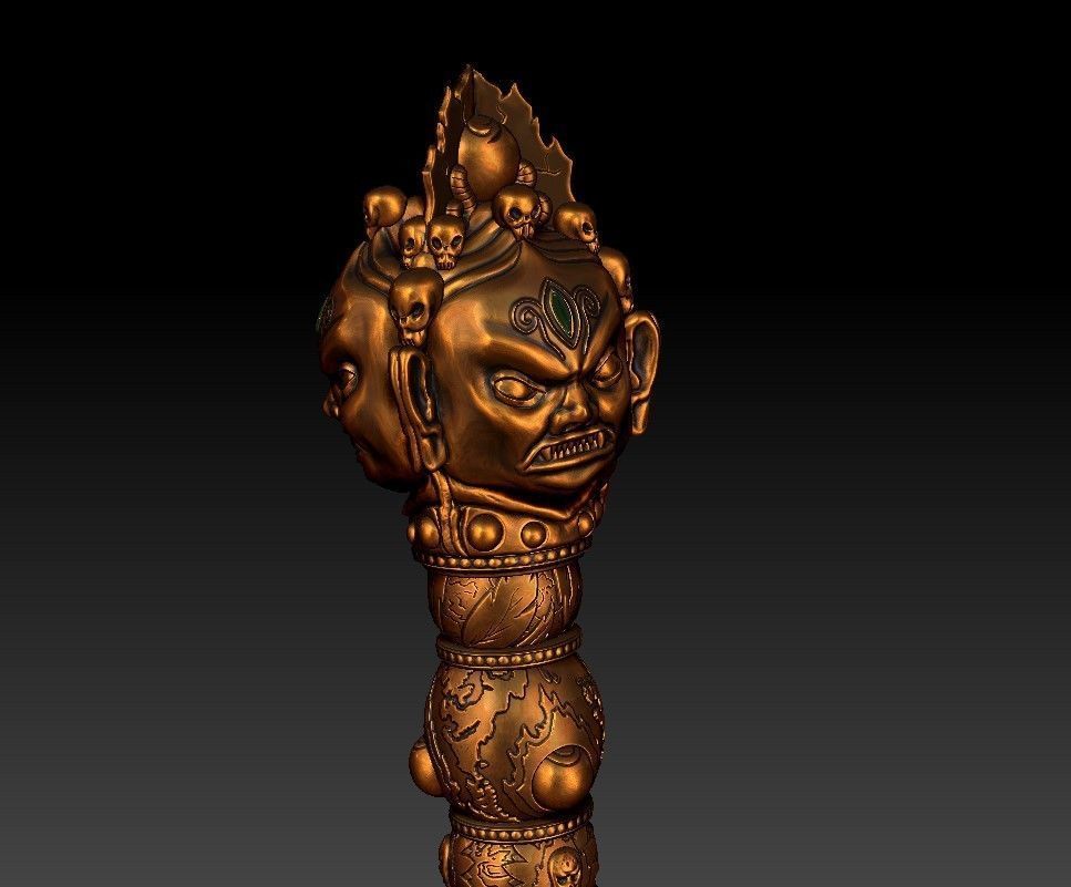 Phurba ritual dagger from Uncharted 2 3D print model_30