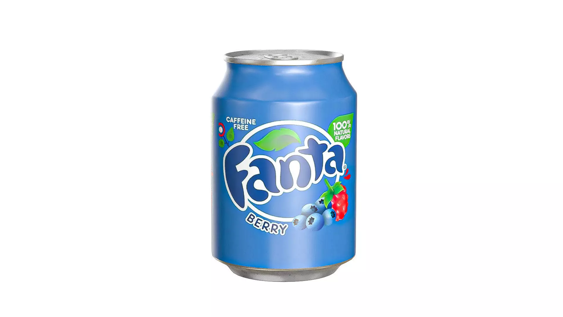 Fanta Berry Drink Can 250ml 09 Low-poly 3D model