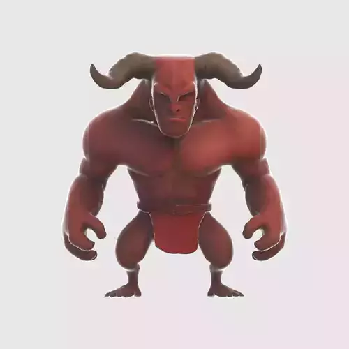 DEMON devil with horns free 3D model | CGTrader
