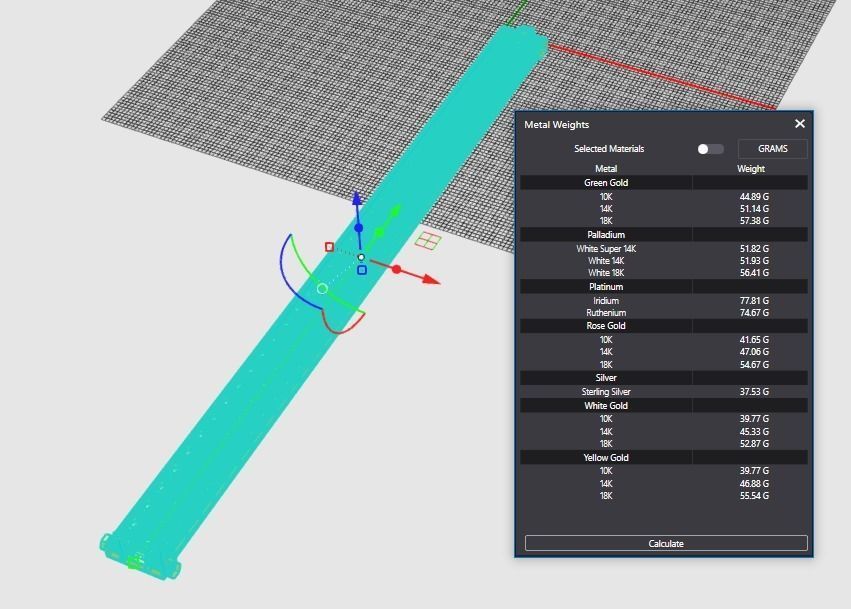 Mdtc Honeycomb bracelet 3 row  3D print model_5