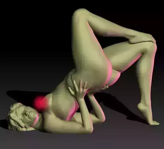Hannah nude female figurine for 3D printing 