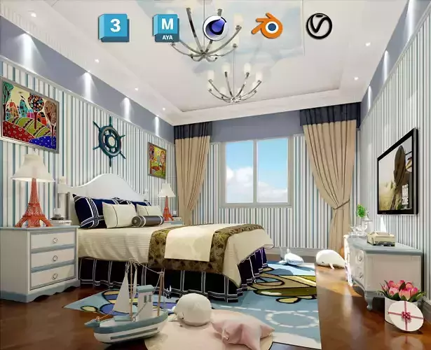 European style children room