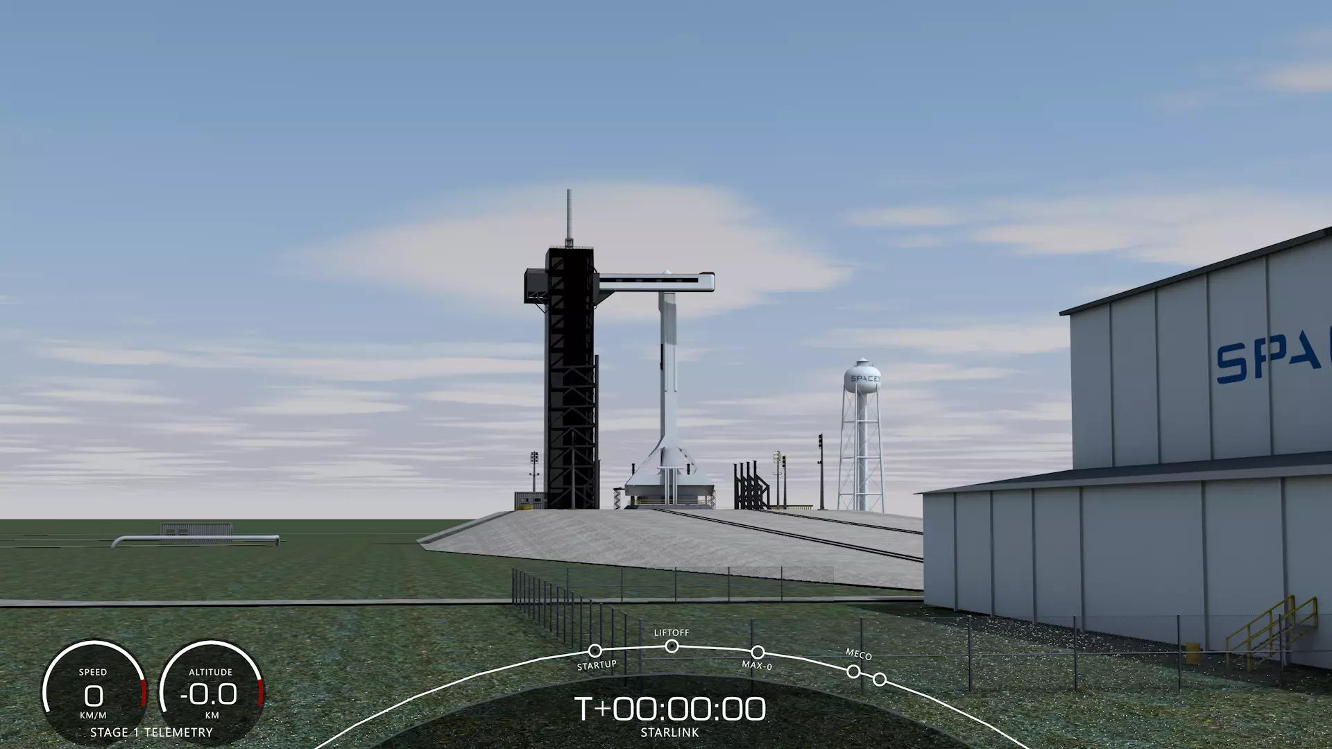 Spacex Kennedy-Center Base 3D model