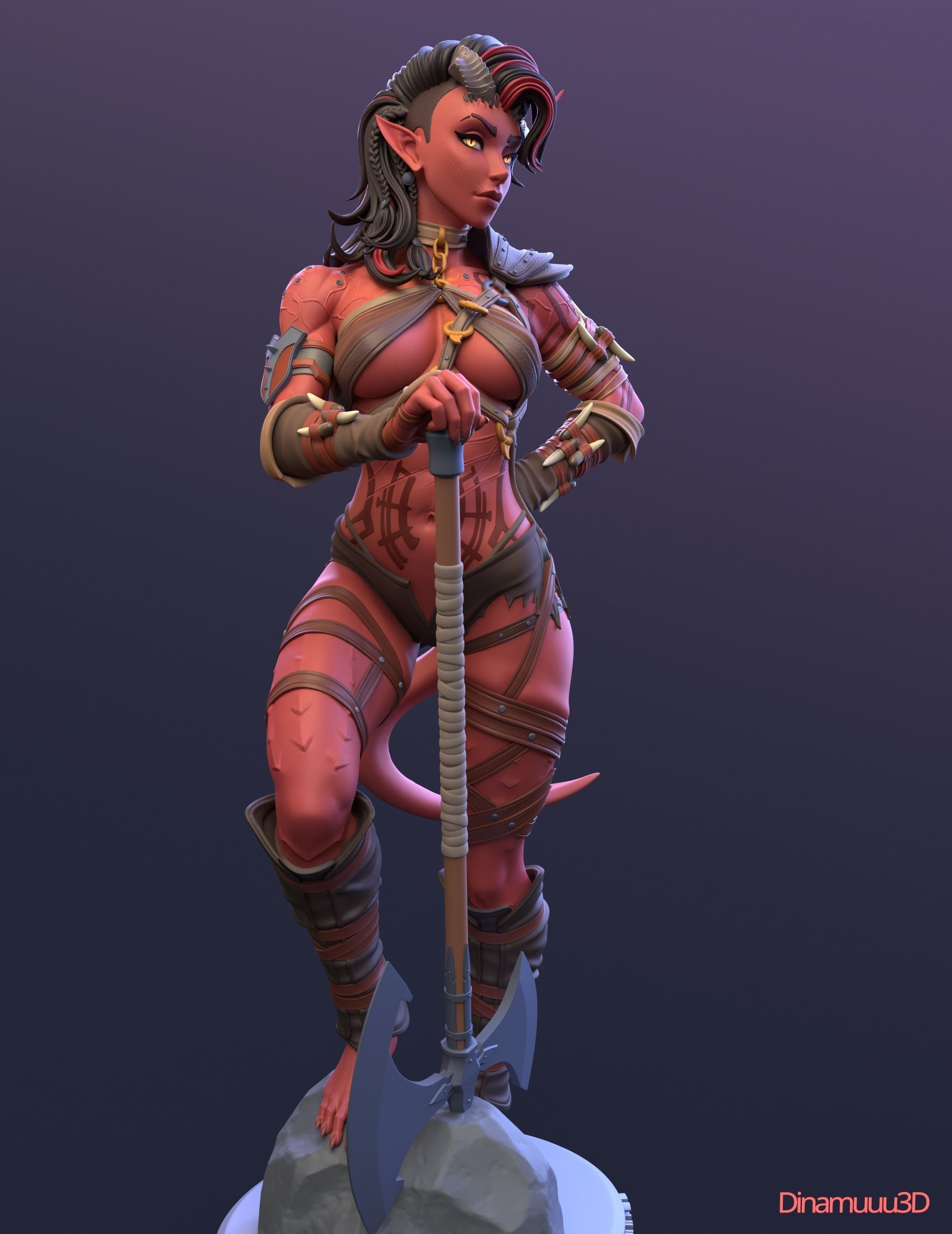 Karlach Multi Version SFW NSFW STL 3D print model 3D print model_5