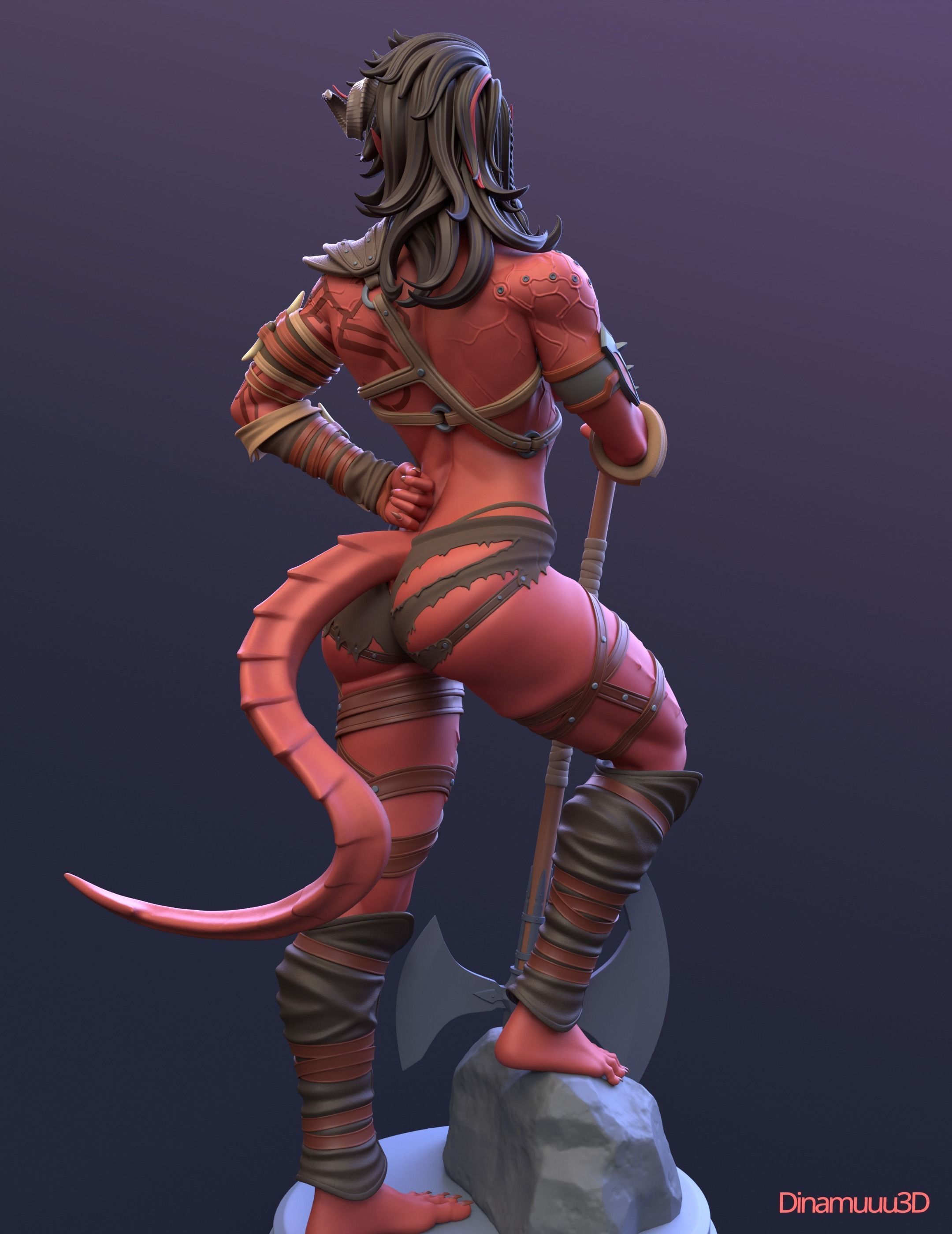 Karlach Multi Version SFW NSFW STL 3D print model 3D print model_6