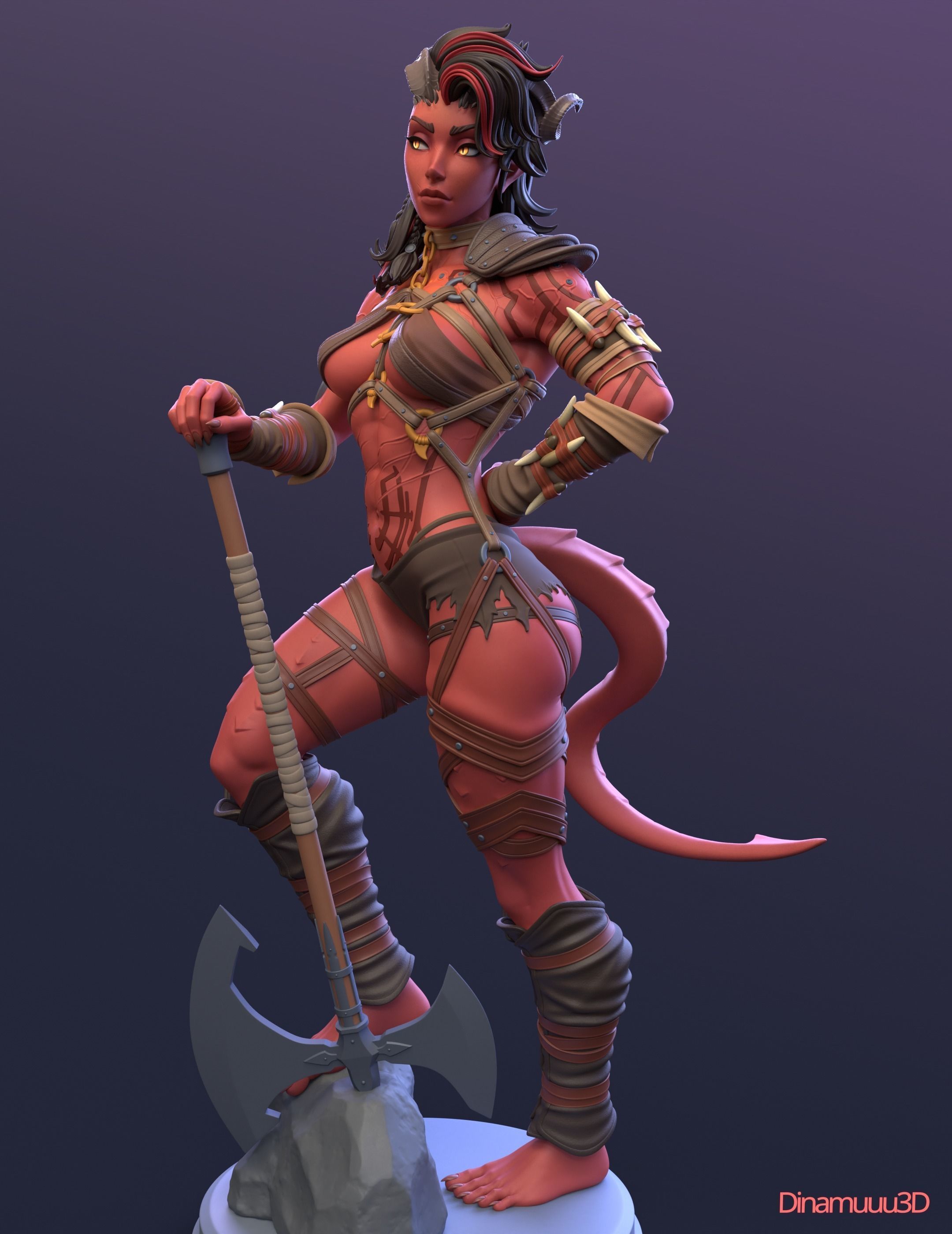 Karlach Multi Version SFW NSFW STL 3D print model 3D print model_4