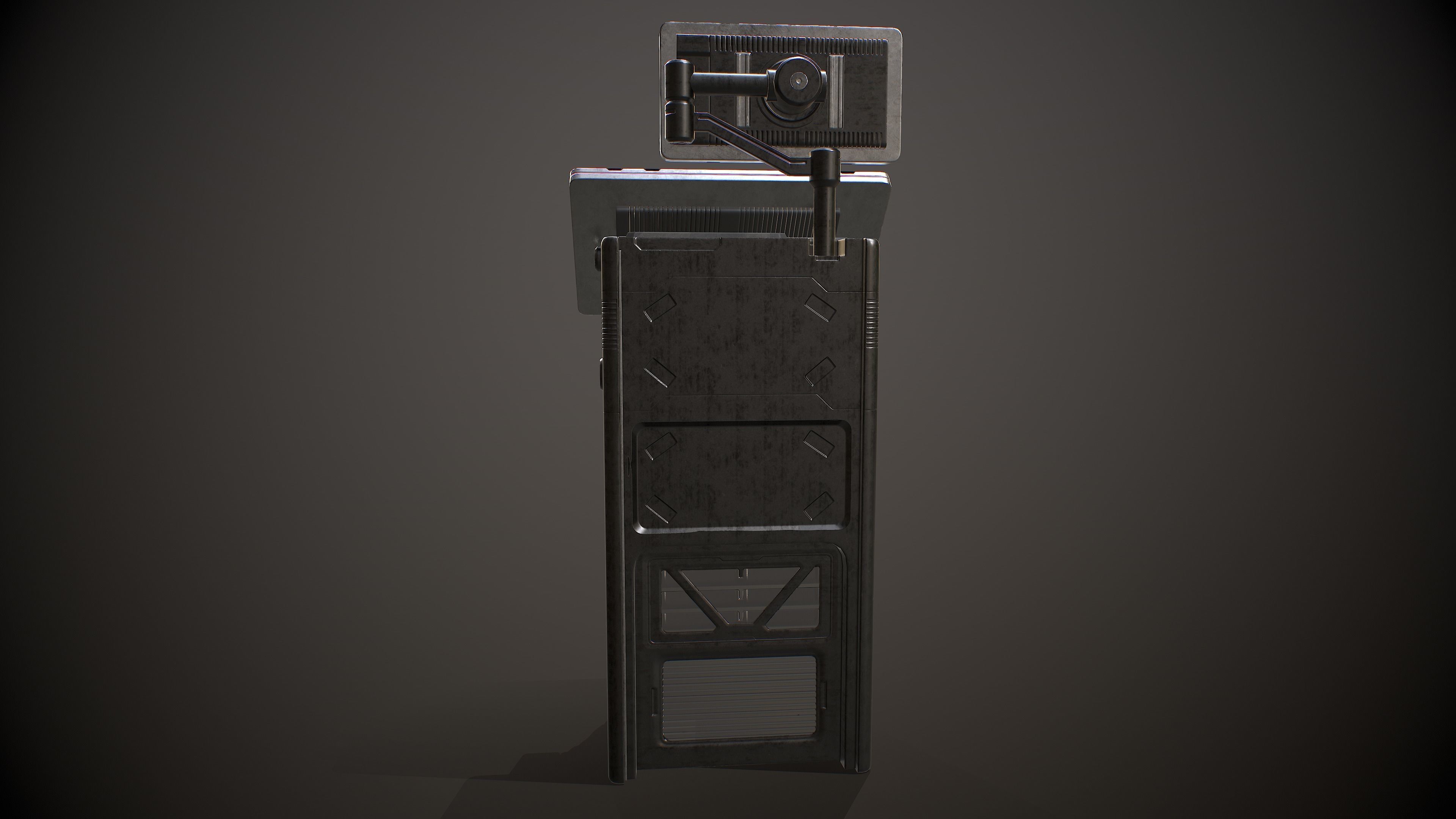 Sci-fi Terminal 5 Low-poly 3D model_15