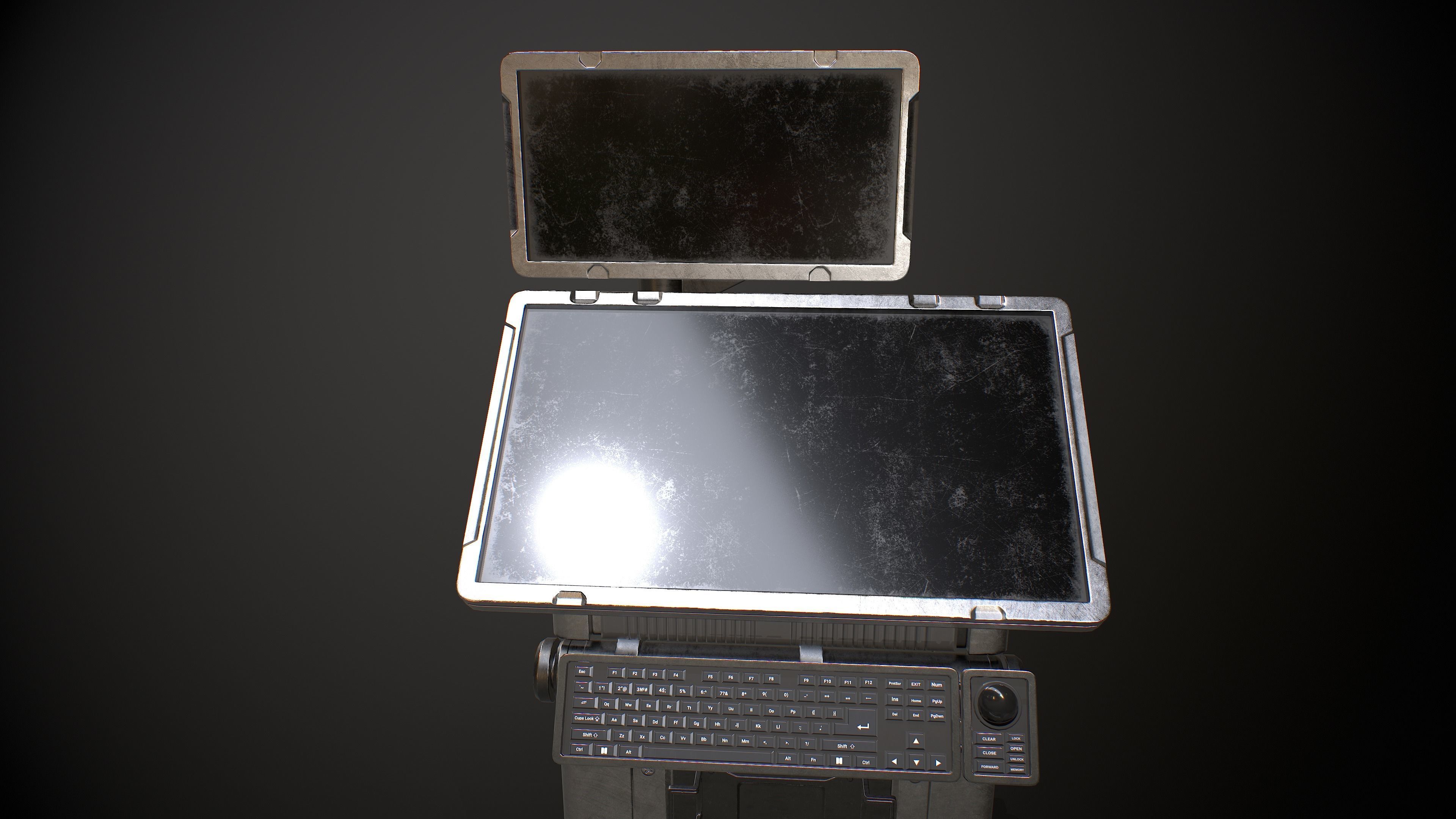 Sci-fi Terminal 5 Low-poly 3D model_22