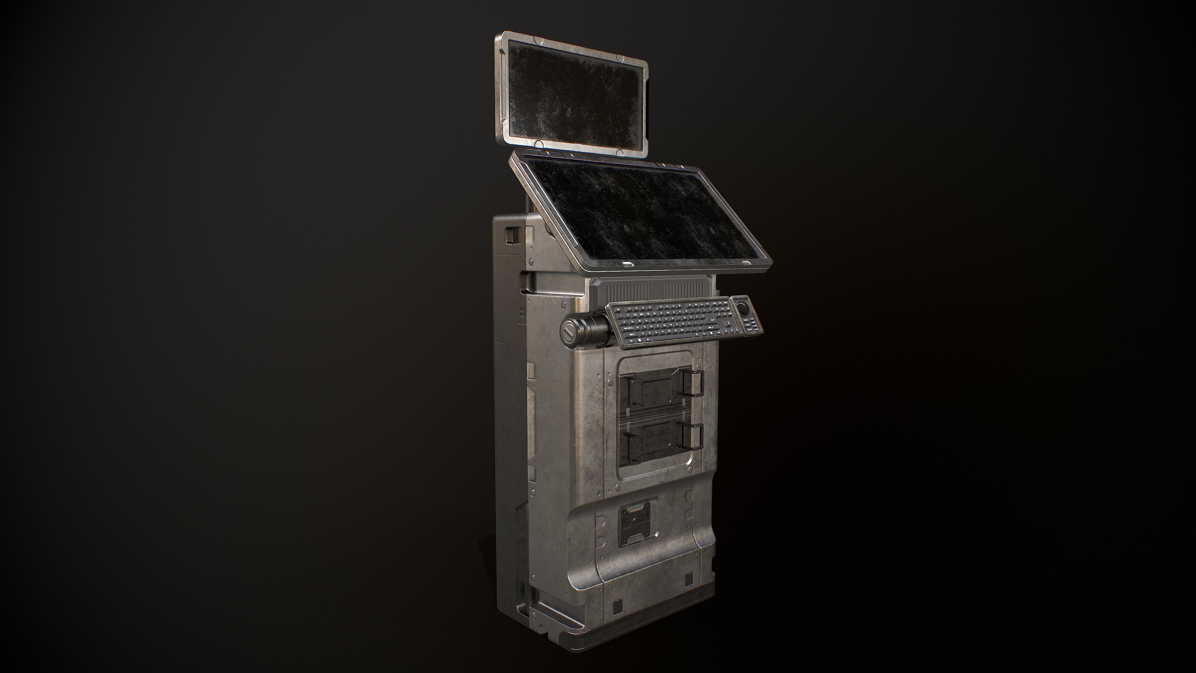 Sci-fi Terminal 5 Low-poly 3D model_19