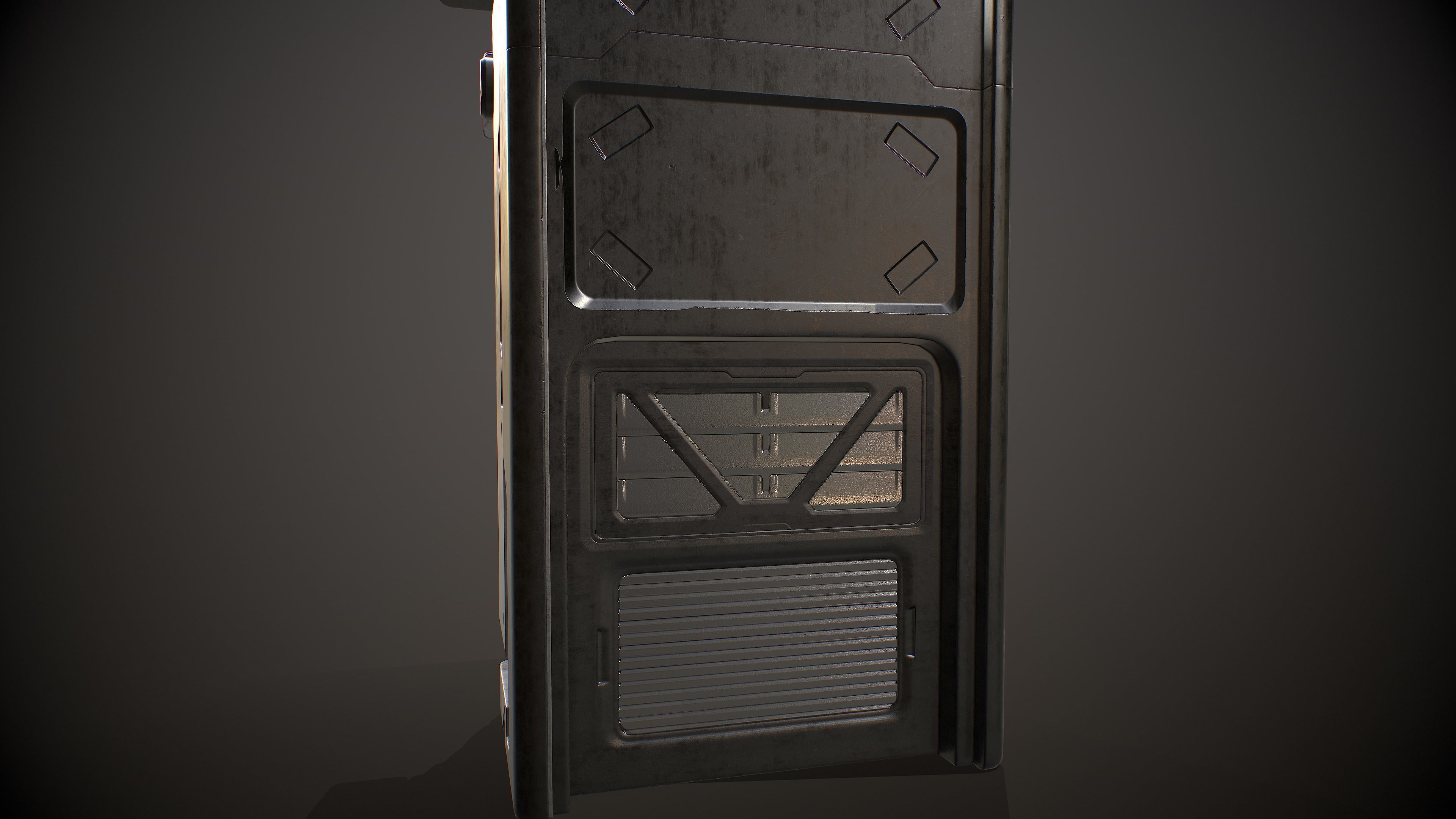 Sci-fi Terminal 5 Low-poly 3D model_28