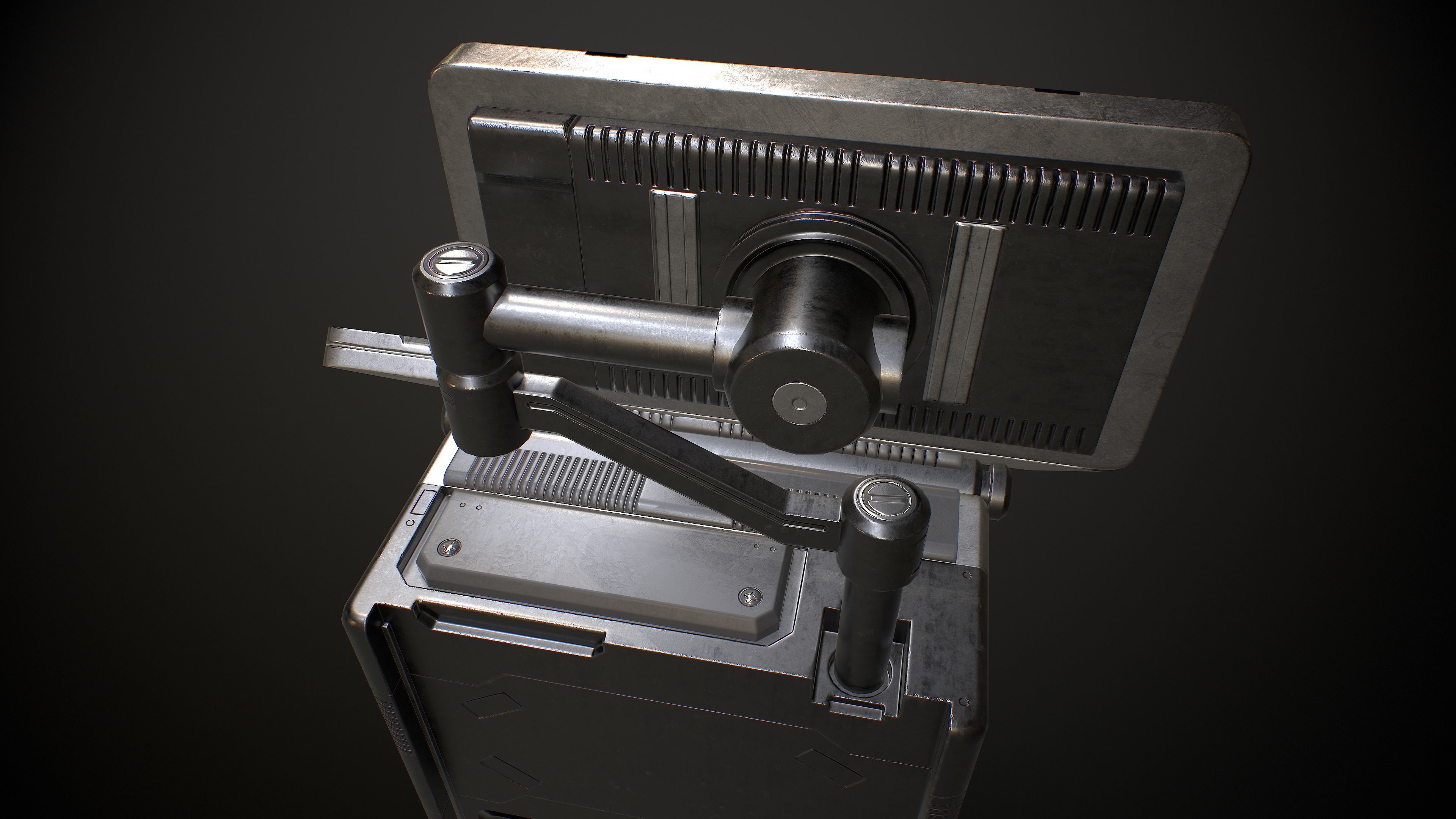 Sci-fi Terminal 5 Low-poly 3D model_37