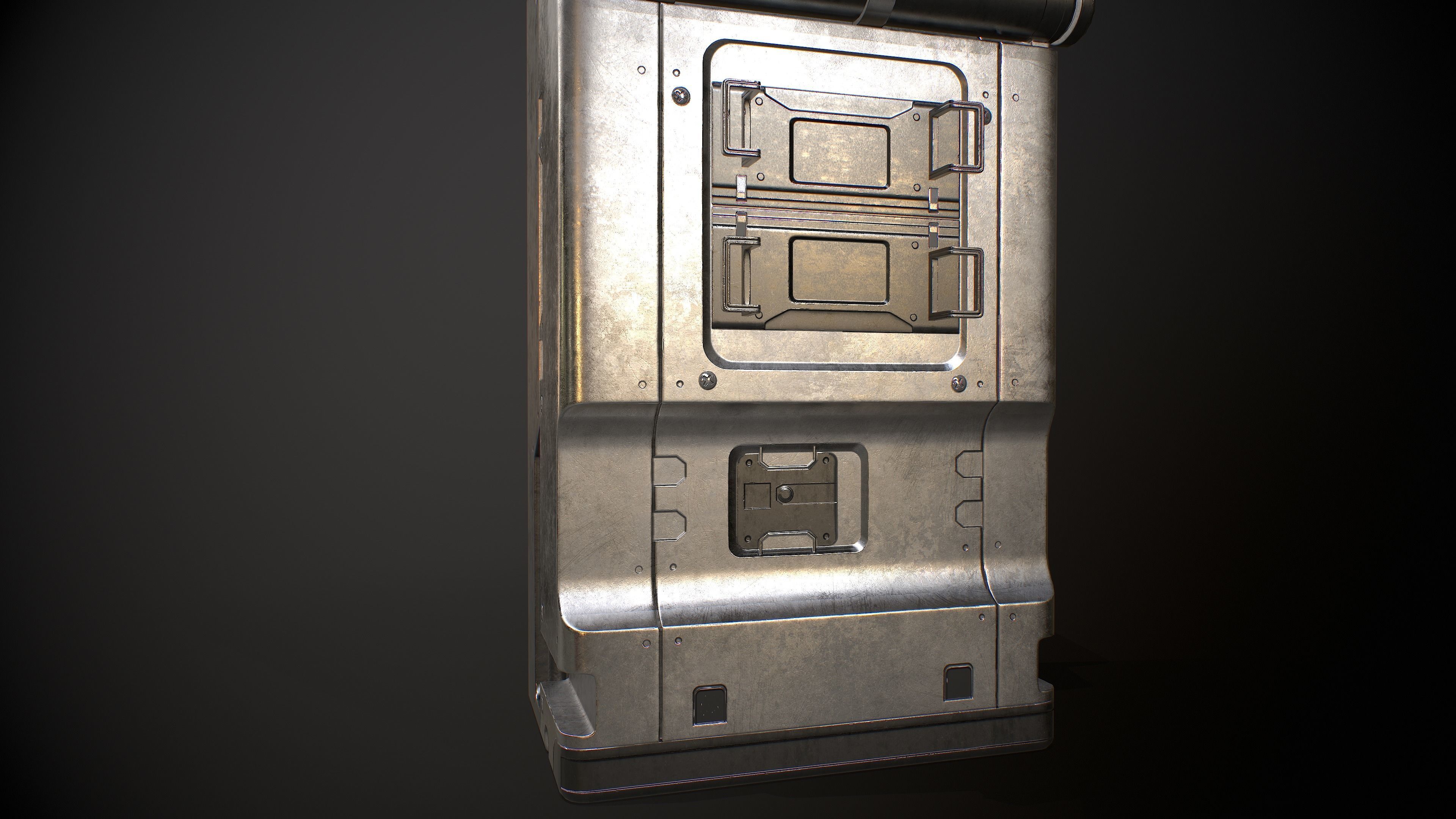 Sci-fi Terminal 5 Low-poly 3D model_29