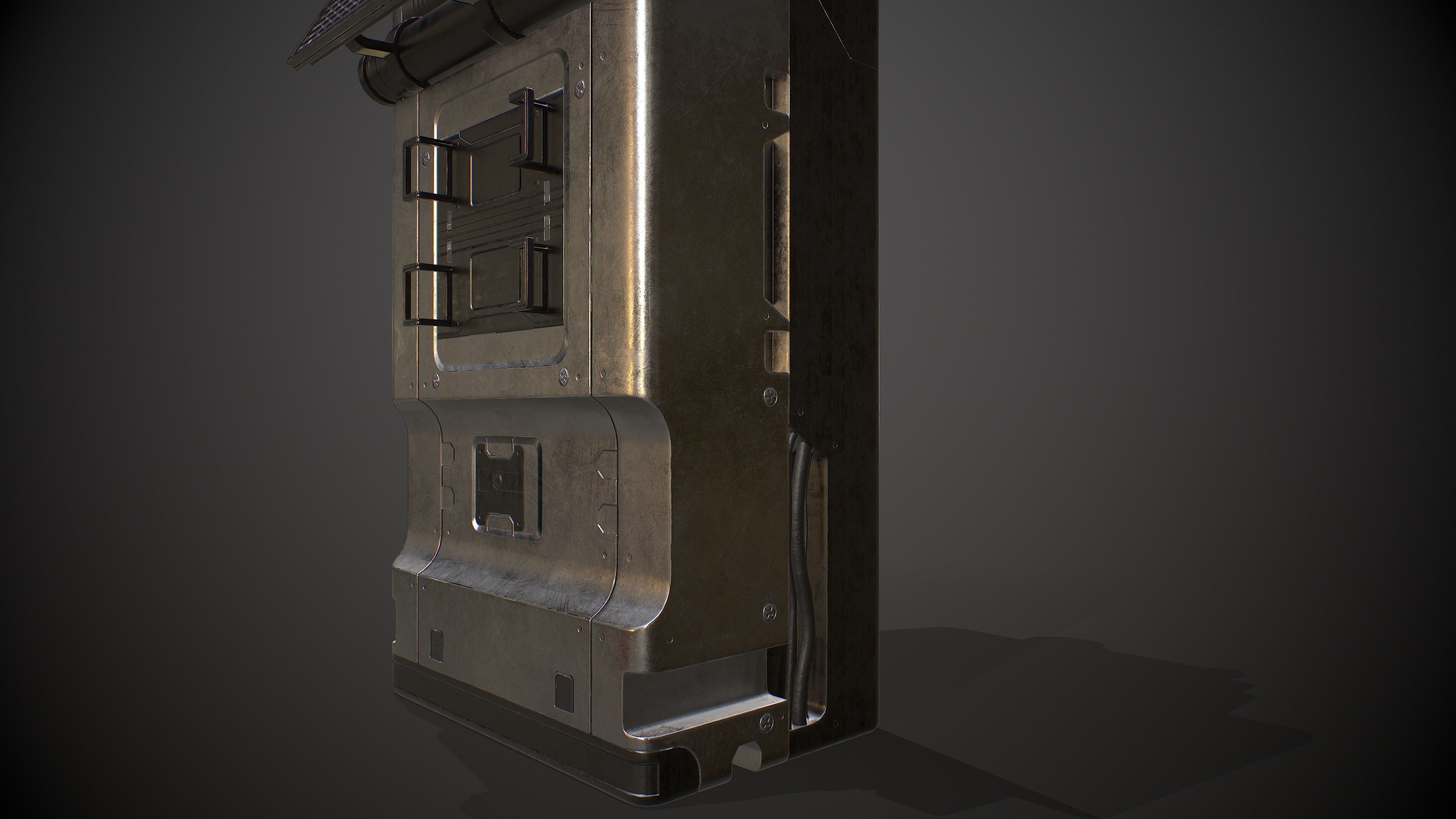 Sci-fi Terminal 5 Low-poly 3D model_30