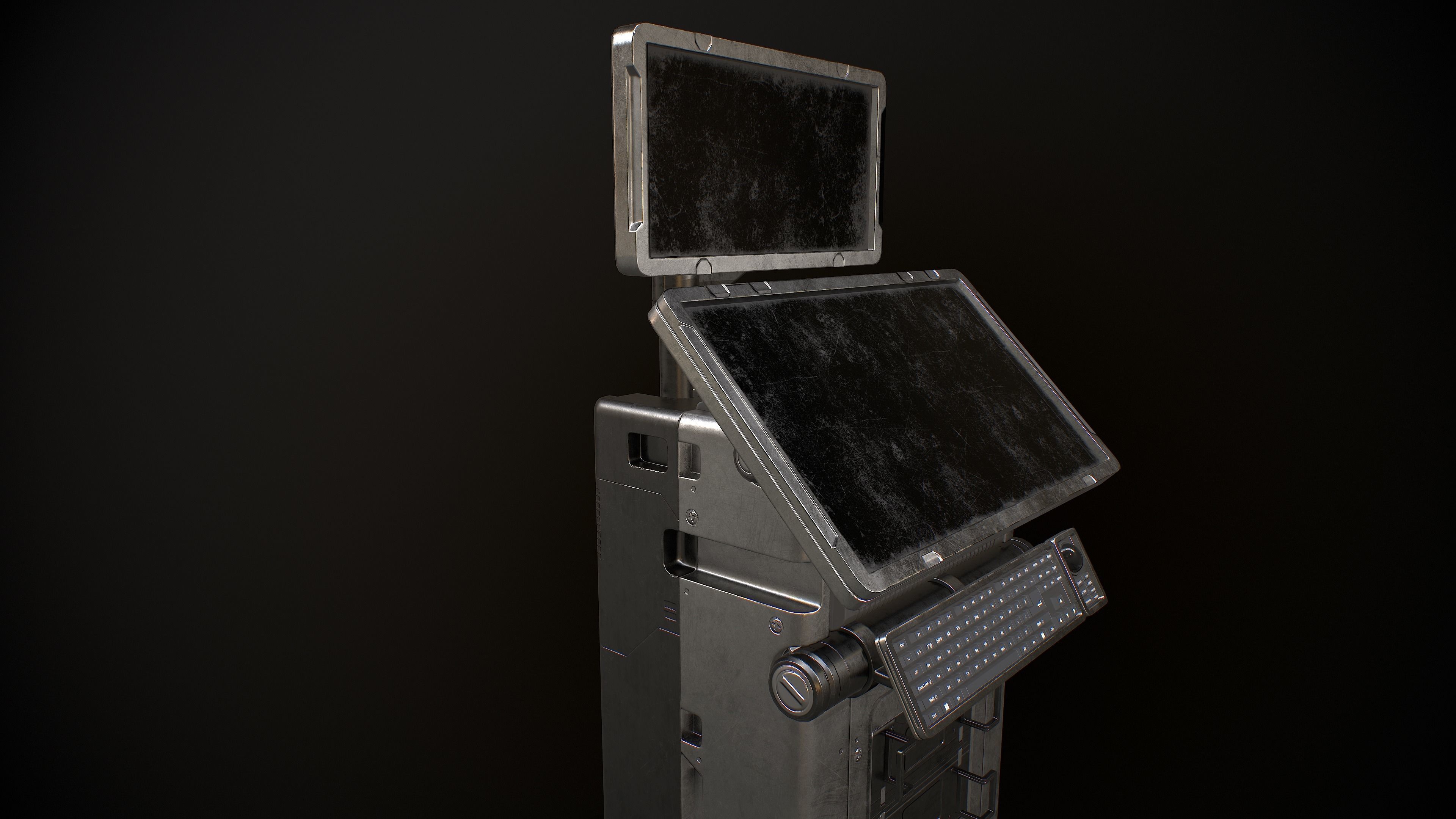 Sci-fi Terminal 5 Low-poly 3D model_20