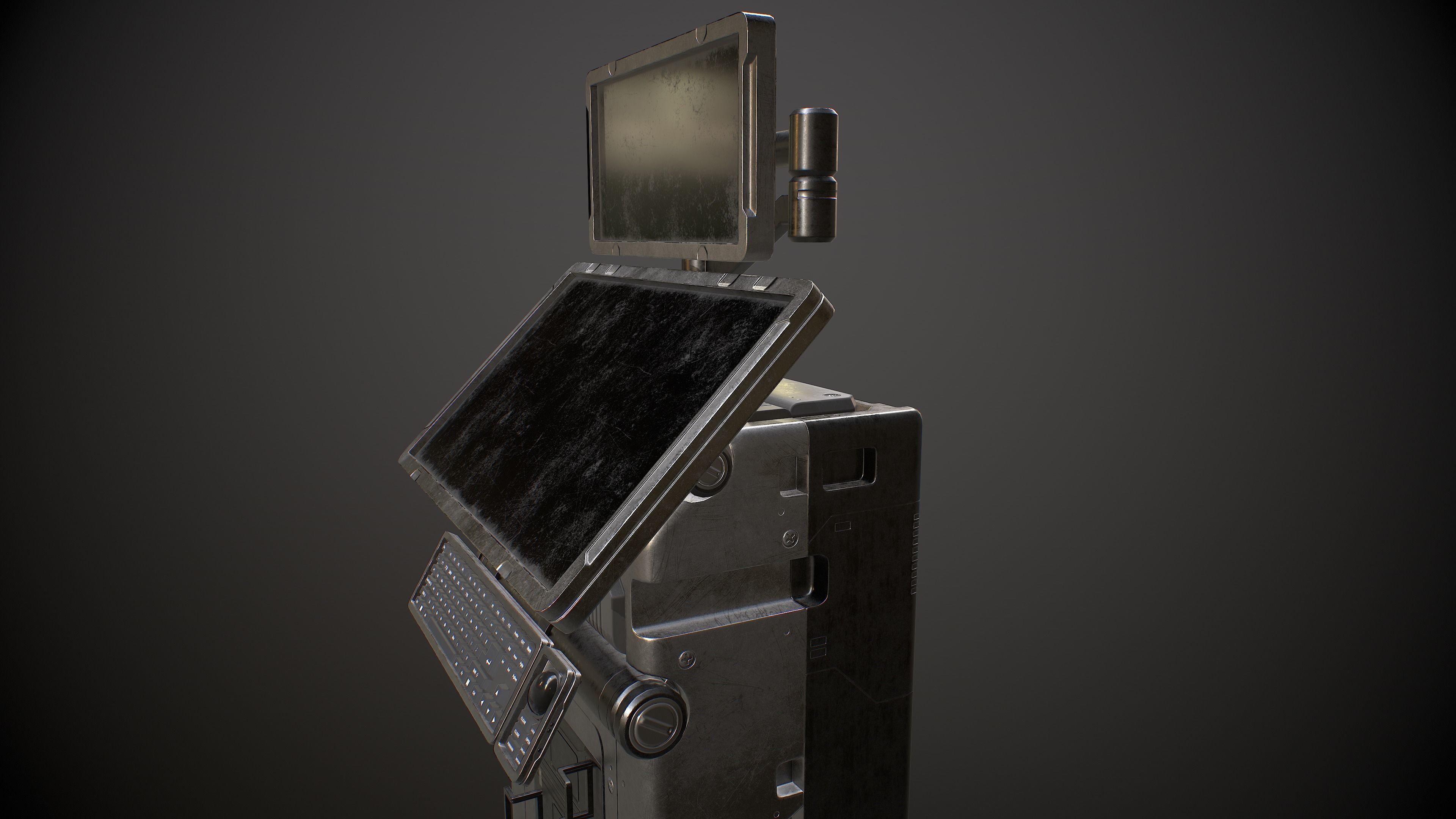 Sci-fi Terminal 5 Low-poly 3D model_24