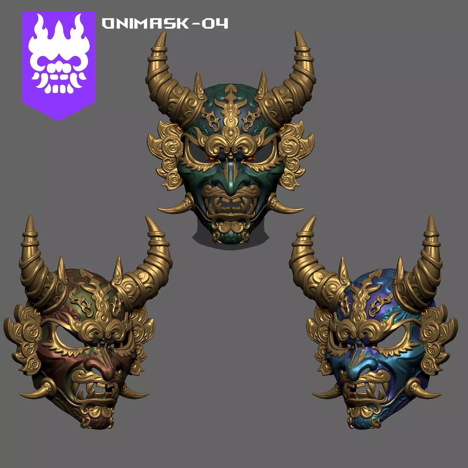 Onimask-04 3D print model