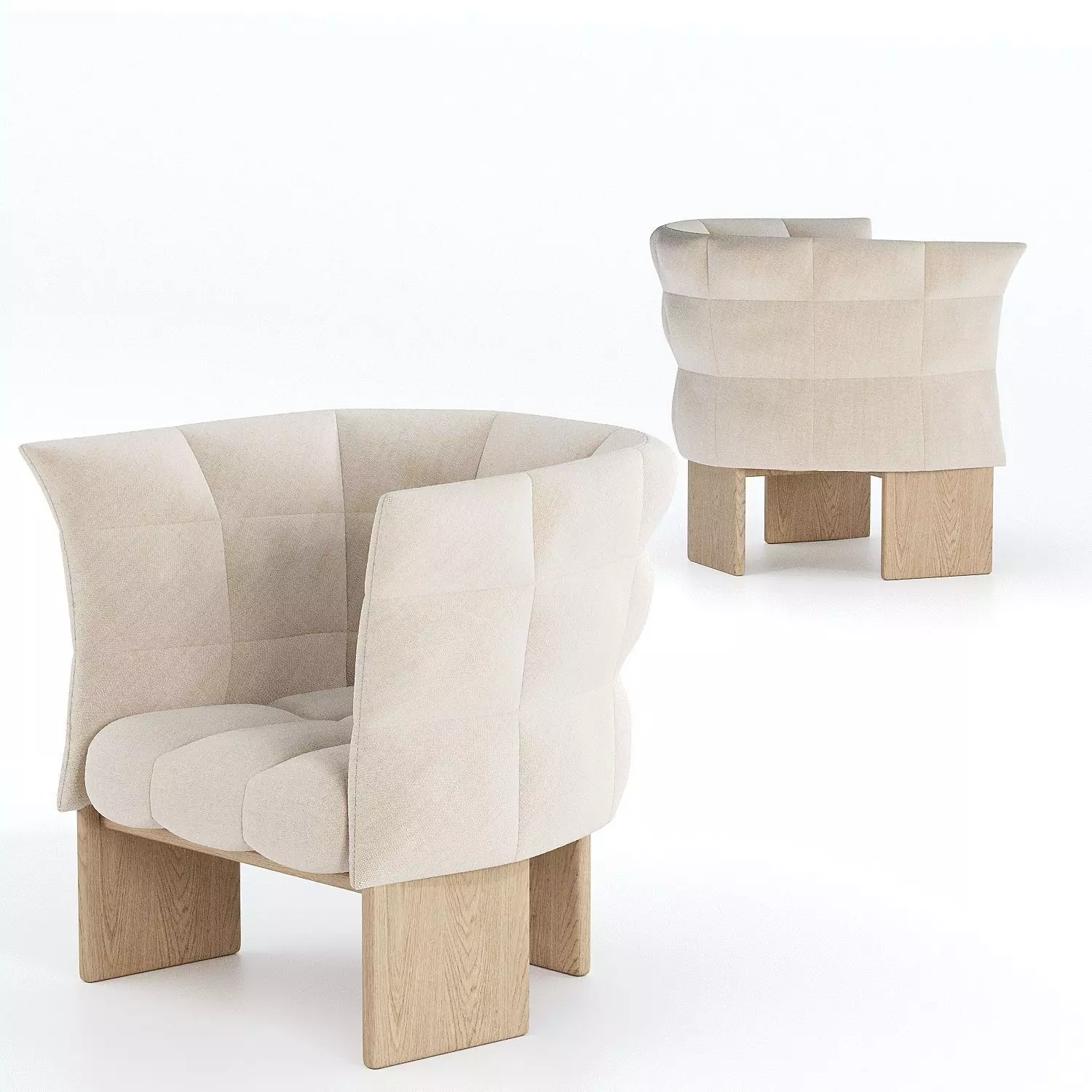 ARMCHAIR NATURALIA - PATRICIA URQUIOLA 3D model