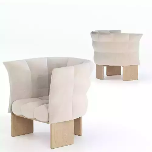 ARMCHAIR NATURALIA - PATRICIA URQUIOLA 3D model