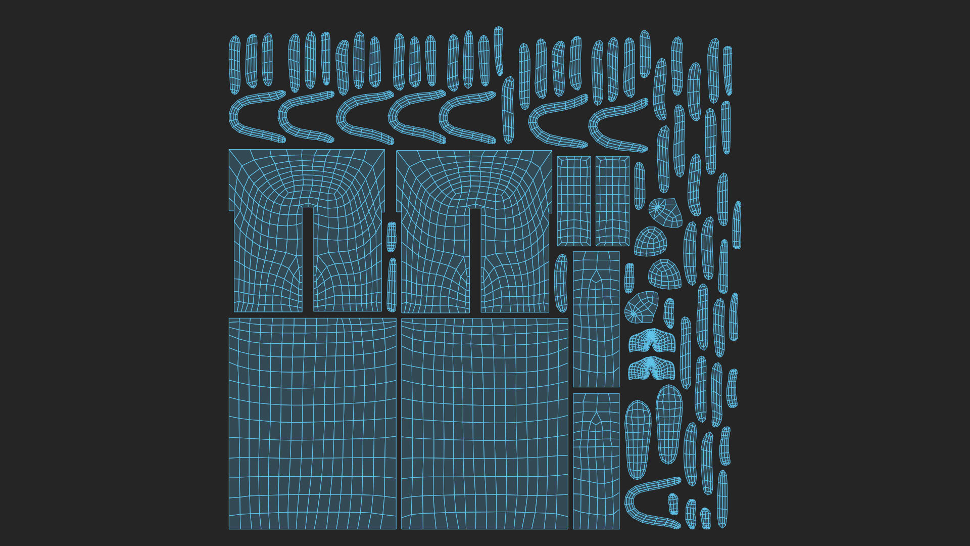 Unicorn girl Low-poly 3D model_31