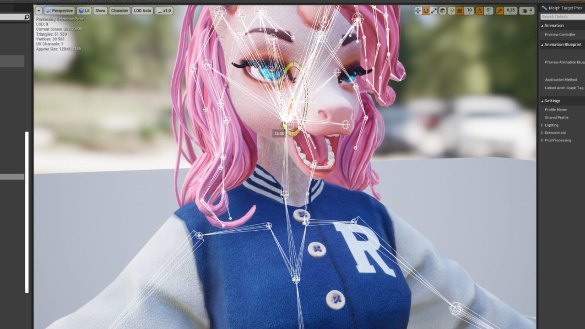 Unicorn girl Low-poly 3D model_23