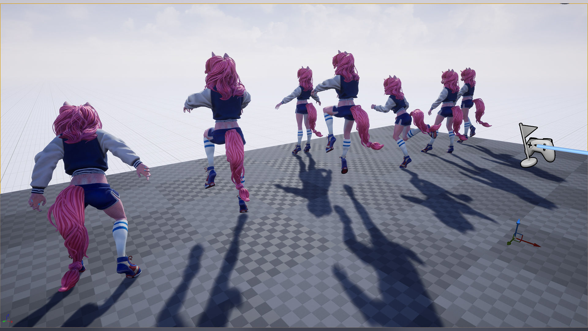 Unicorn girl Low-poly 3D model_19