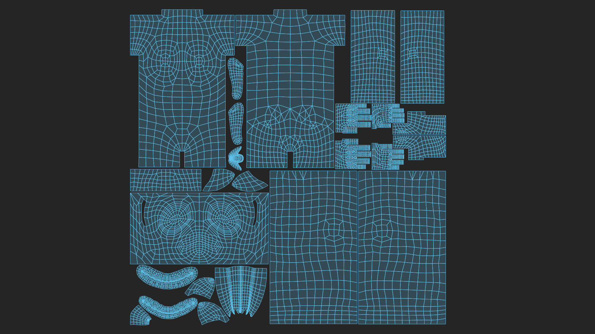 Unicorn girl Low-poly 3D model_33