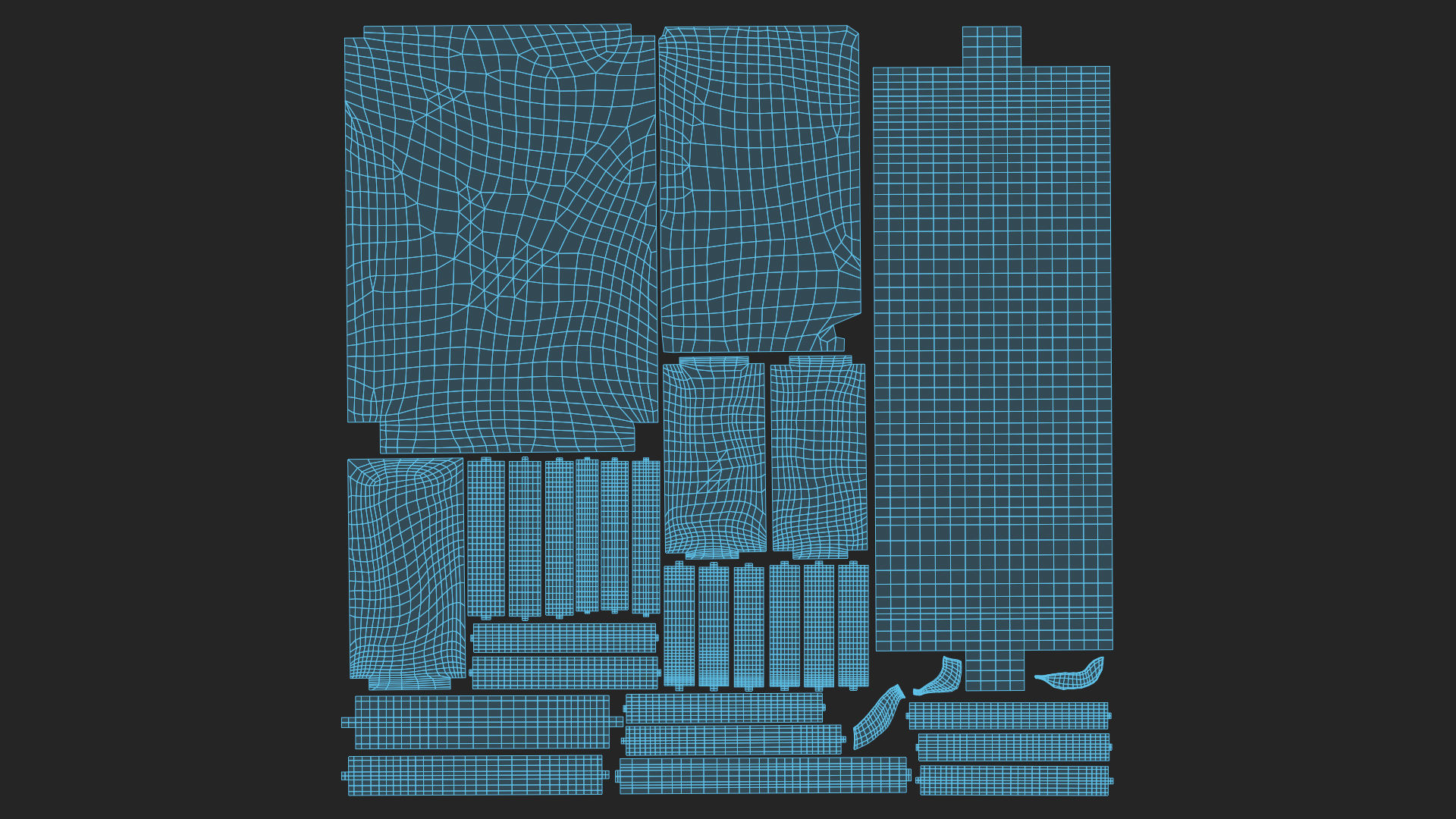 Unicorn girl Low-poly 3D model_32