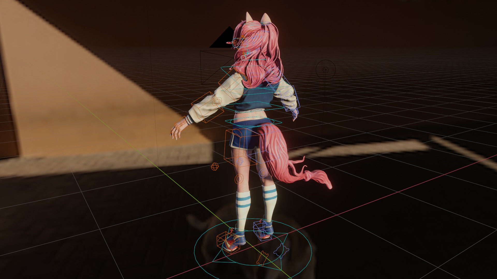Unicorn girl Low-poly 3D model_11