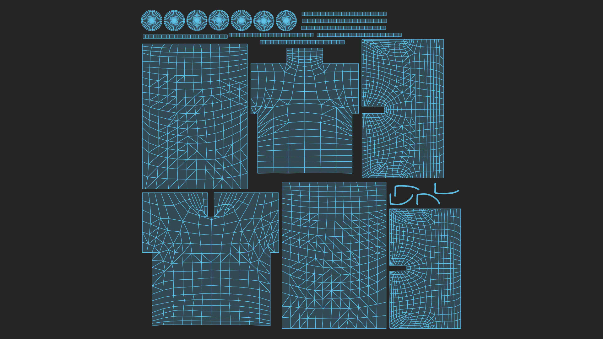 Unicorn girl Low-poly 3D model_34