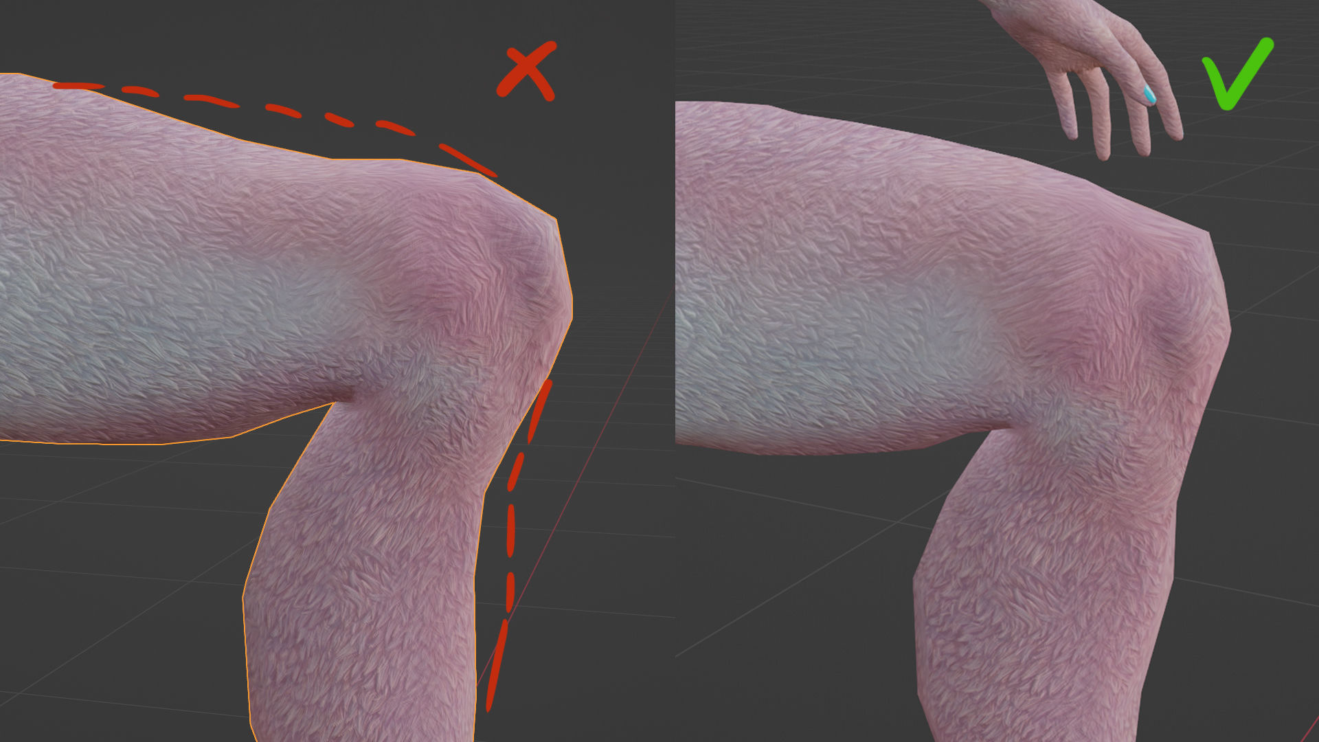 Unicorn girl Low-poly 3D model_15