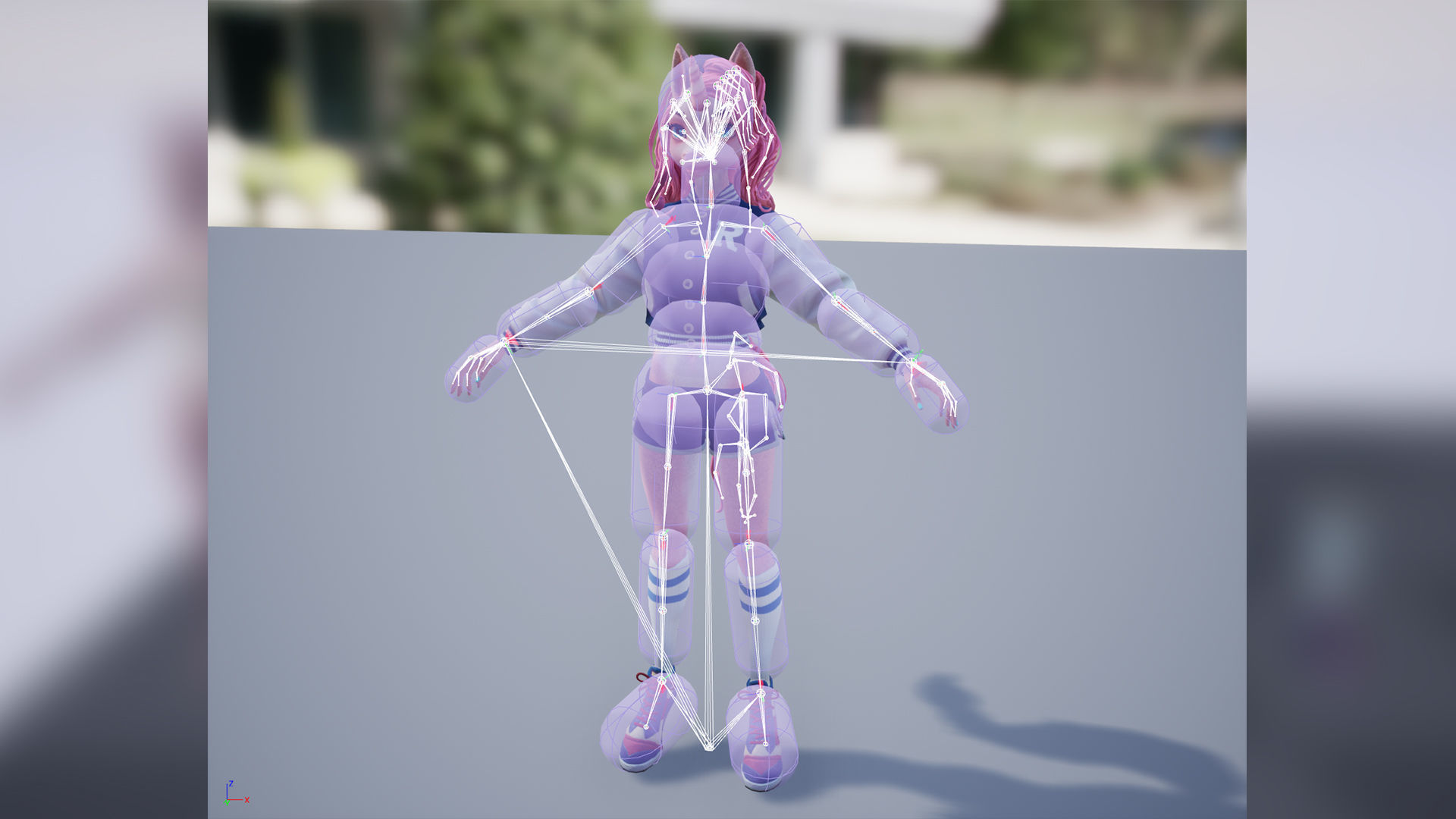 Unicorn girl Low-poly 3D model_22