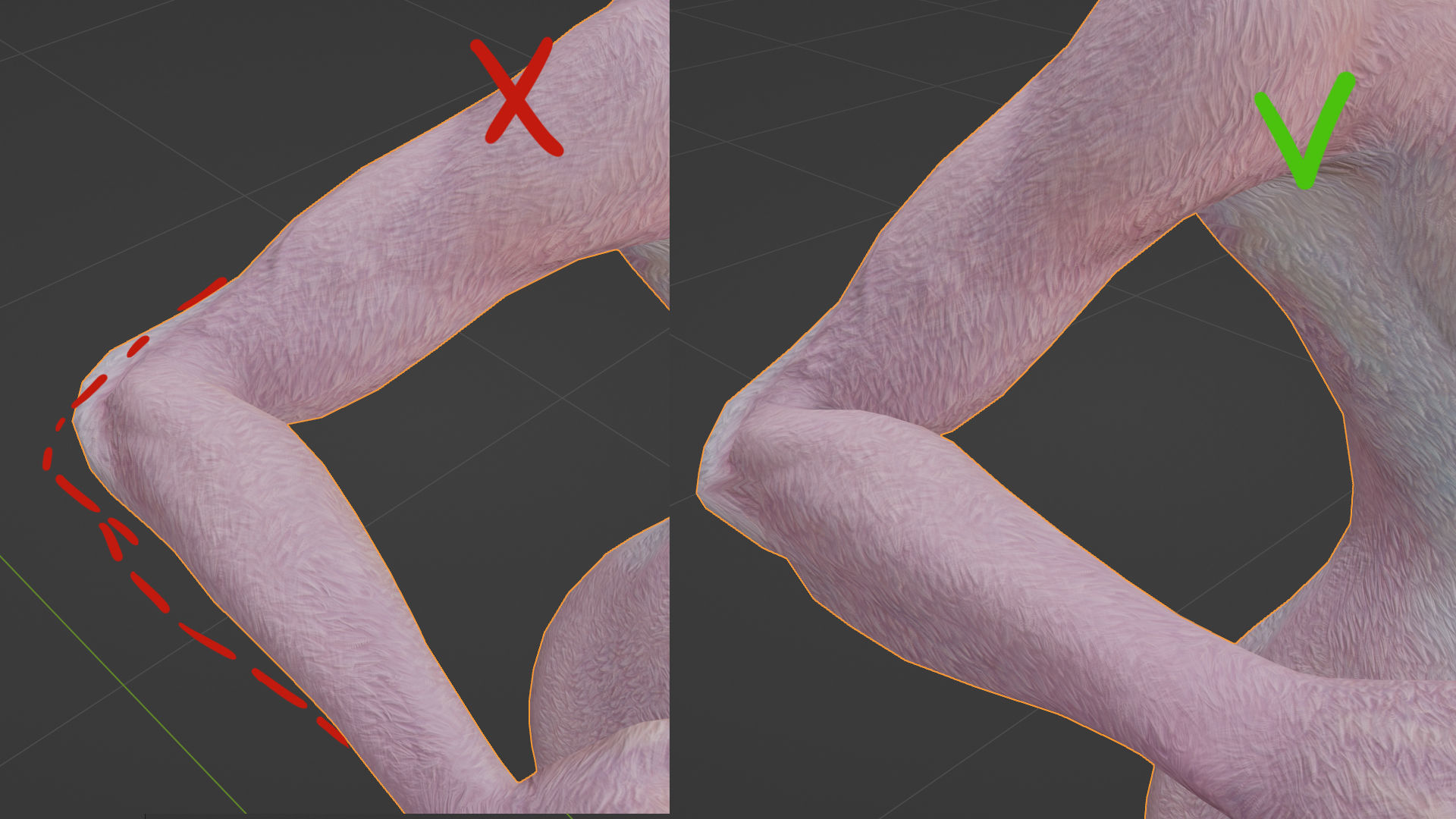 Unicorn girl Low-poly 3D model_14