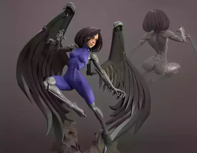 Battle Angel Alita Multi Version STL 3D print model 3D print model