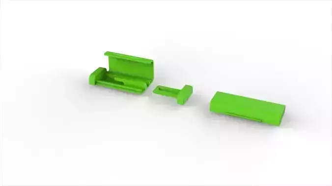 10mm box clasp for cuban chain 3D print model 3D print model