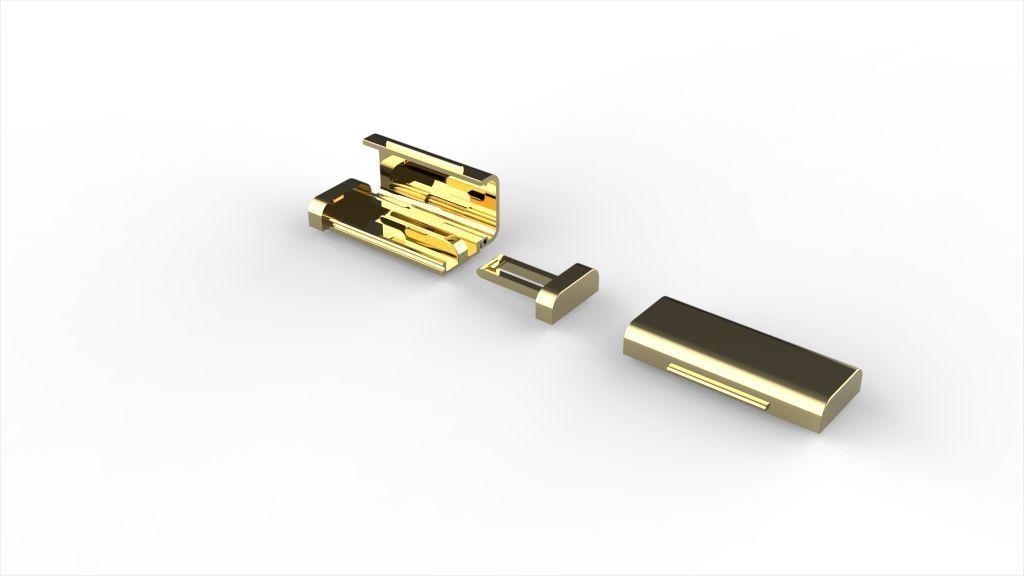 10mm box clasp for cuban chain 3D print model 3D print model_2